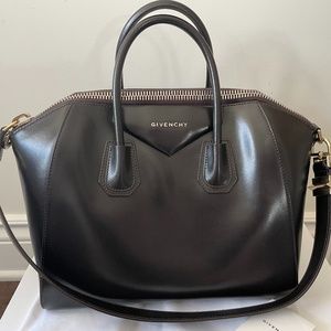 GIVENCHY Dark Brown Medium Antigona Bag